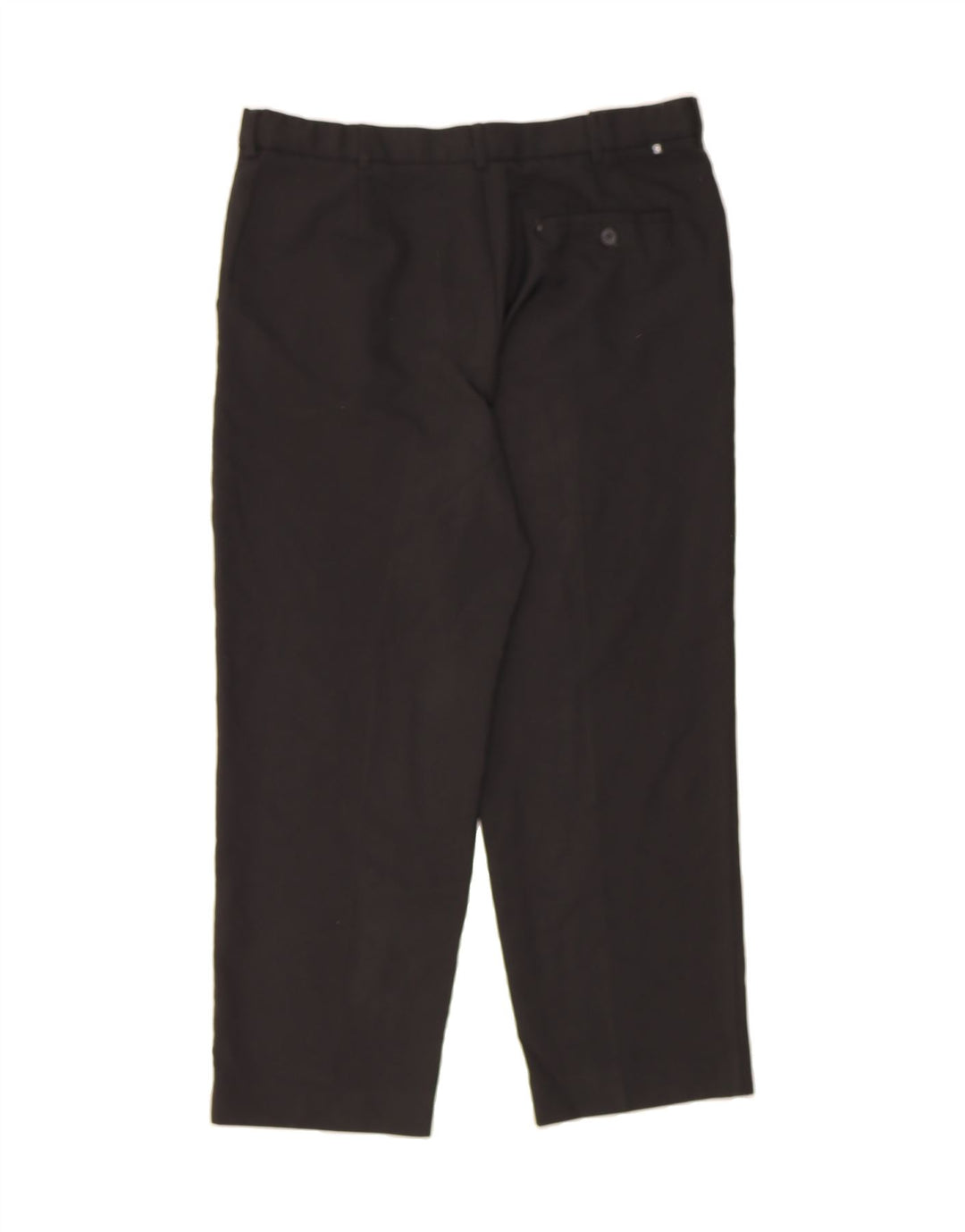 FARAH Mens Straight Chino Trousers W38 L29 Black Polyester Vintage Farah and Second-Hand Farah from Messina Hembry 