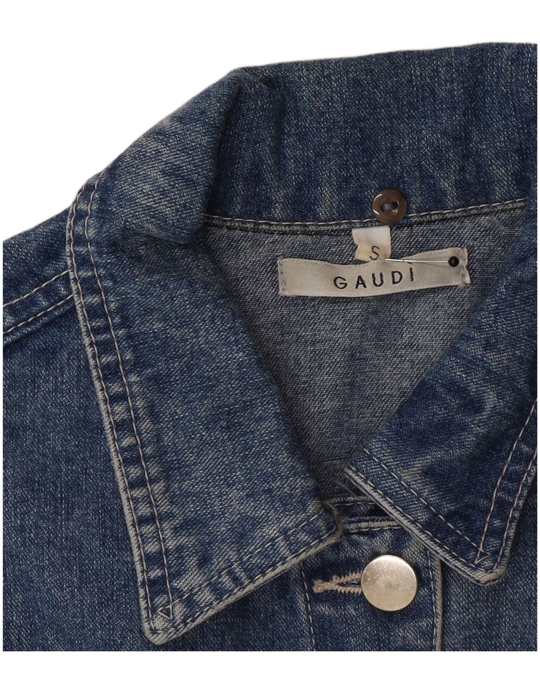 Gaudi ženska traper jakna UK 10 Small Blue Cotton