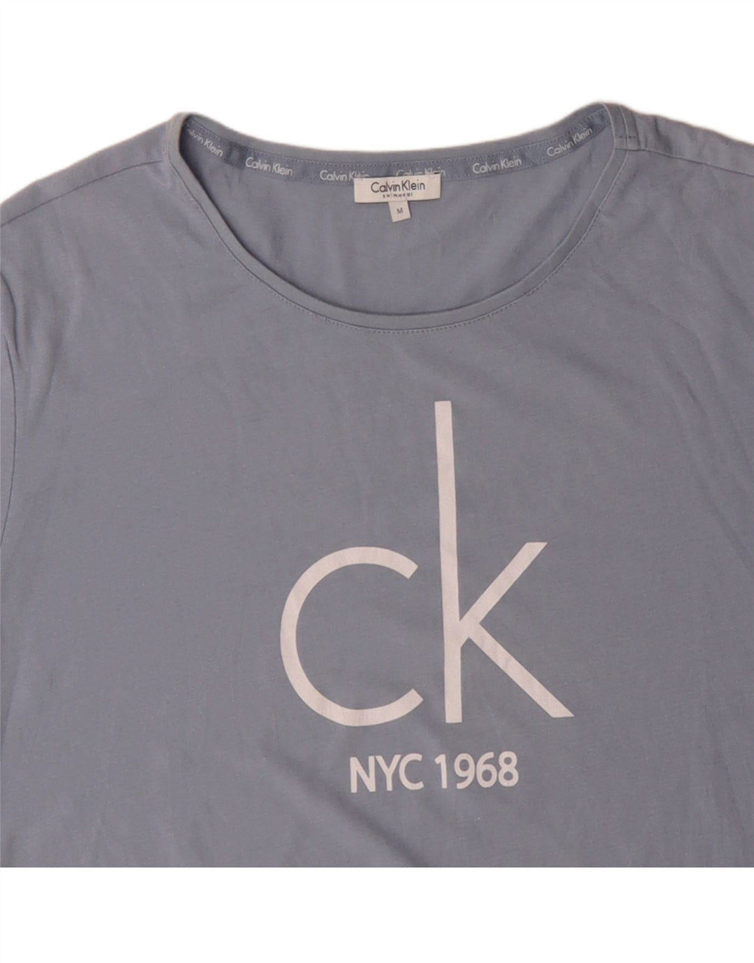 CALVIN KLEIN Muška majica kratkih rukava srednje plavi pamuk