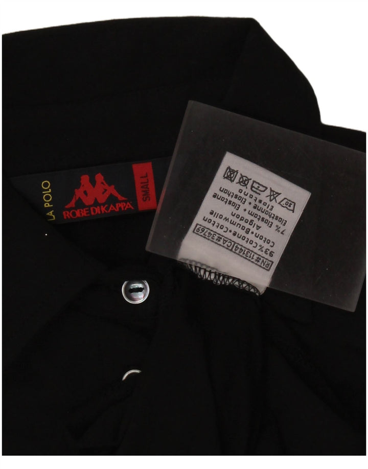 KAPPA ženska polo majica UK 8 Mala crna pamuk