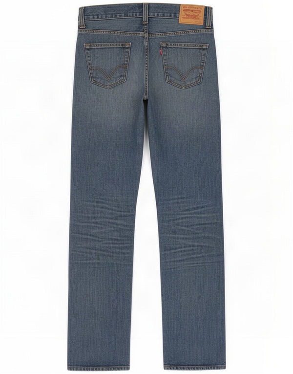 Levi's Mens 506 Standard Fit Straight Jeans W34 L36 Blue Cotton