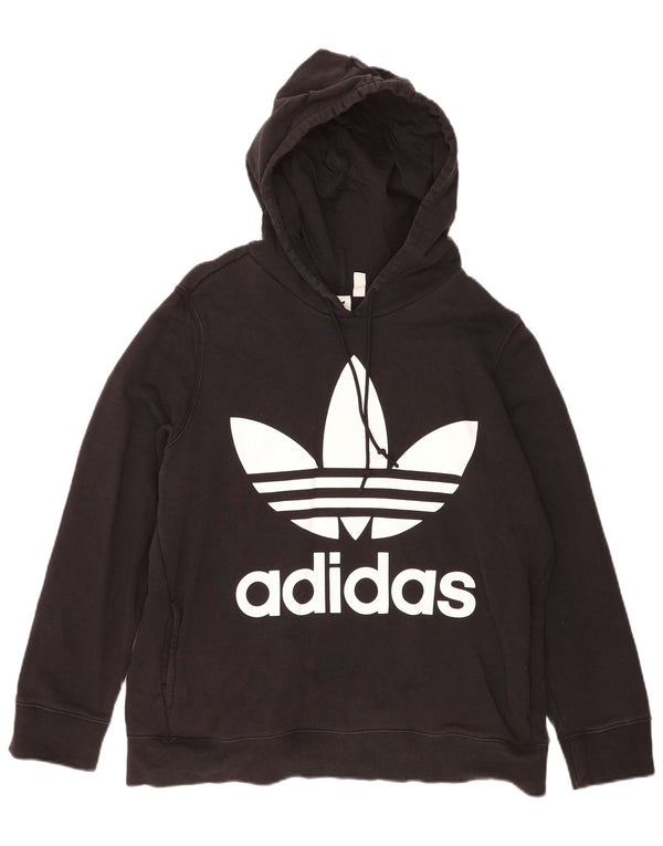 Ženska majica s kapuljačom Adidas UK 20 2XL, crni pamuk