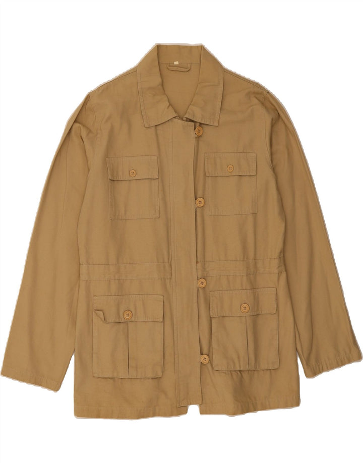 VINTAGE Womens Utility Jacket UK 18 XL Beige Vintage Vintage and Second-Hand Vintage from Messina Hembry 