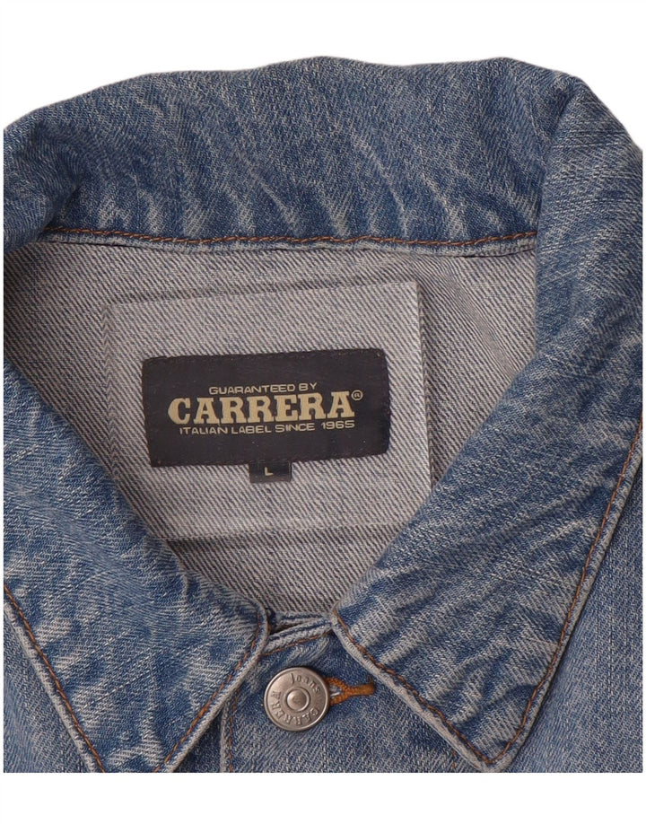 CARRERA muška traper jakna UK 40 Large Blue Cotton