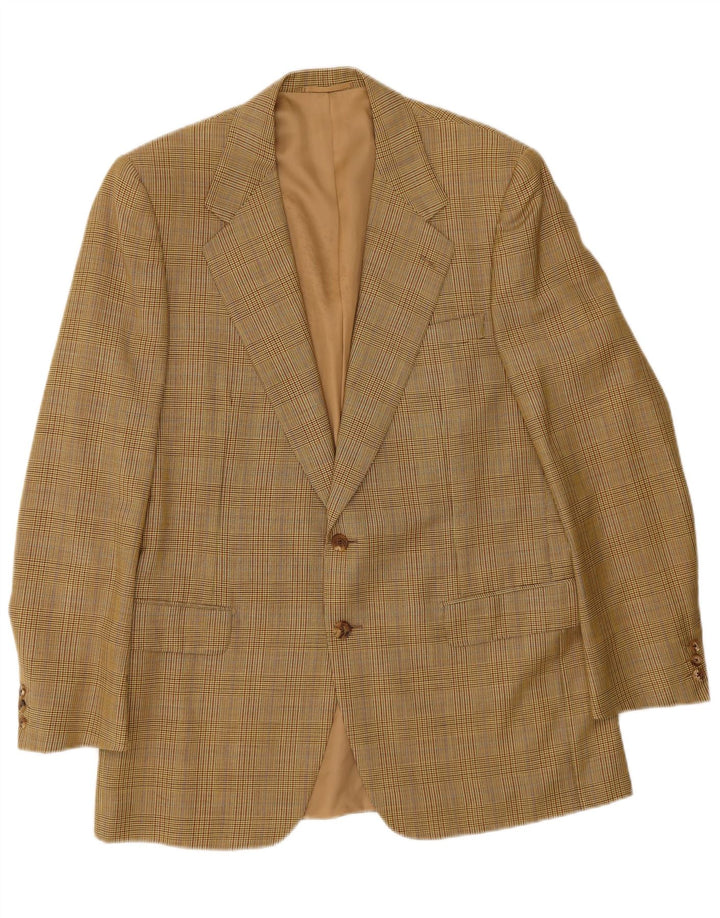Gieves & Hawkes muška jakna sa 2 gumba UK 42 XL Smeđa vuna u obliku ptičje zube