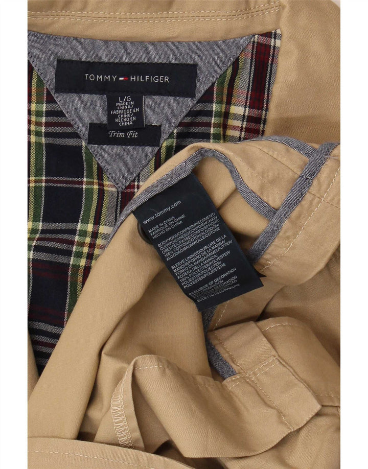 Tommy Hilfiger Muška jakna s trimom sa 2 gumba UK 40 Large Beige