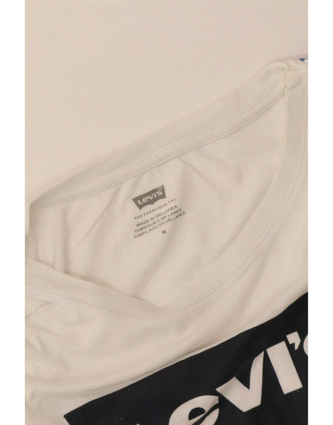 Gornja majica kratkih rukava Levi's Crop Oversized Graphic UK 14 srednje bijela