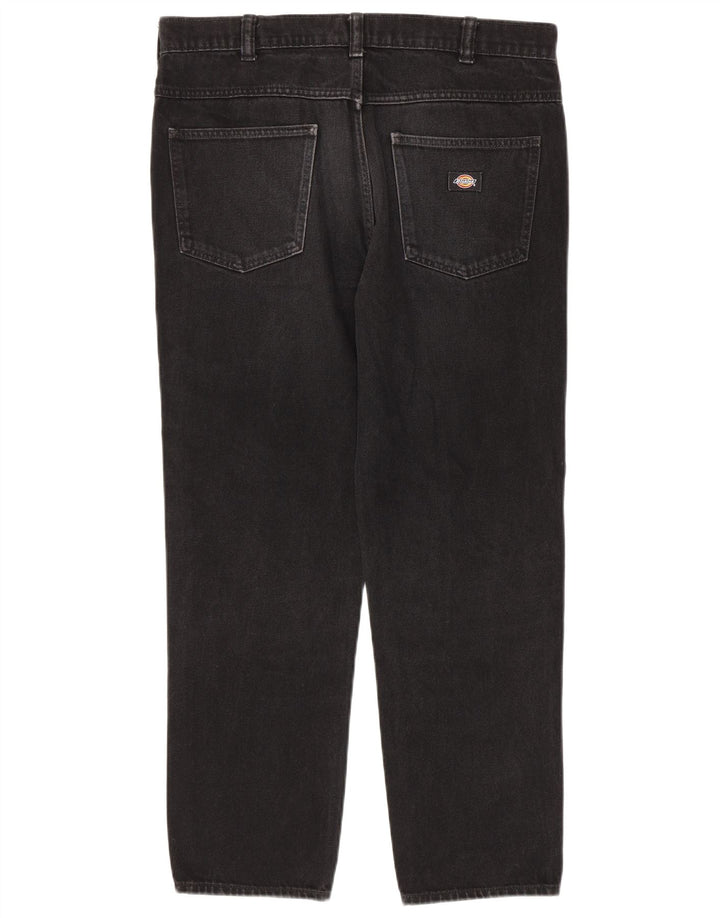 Dickies muške ravne traperice W32 L30 crni pamuk