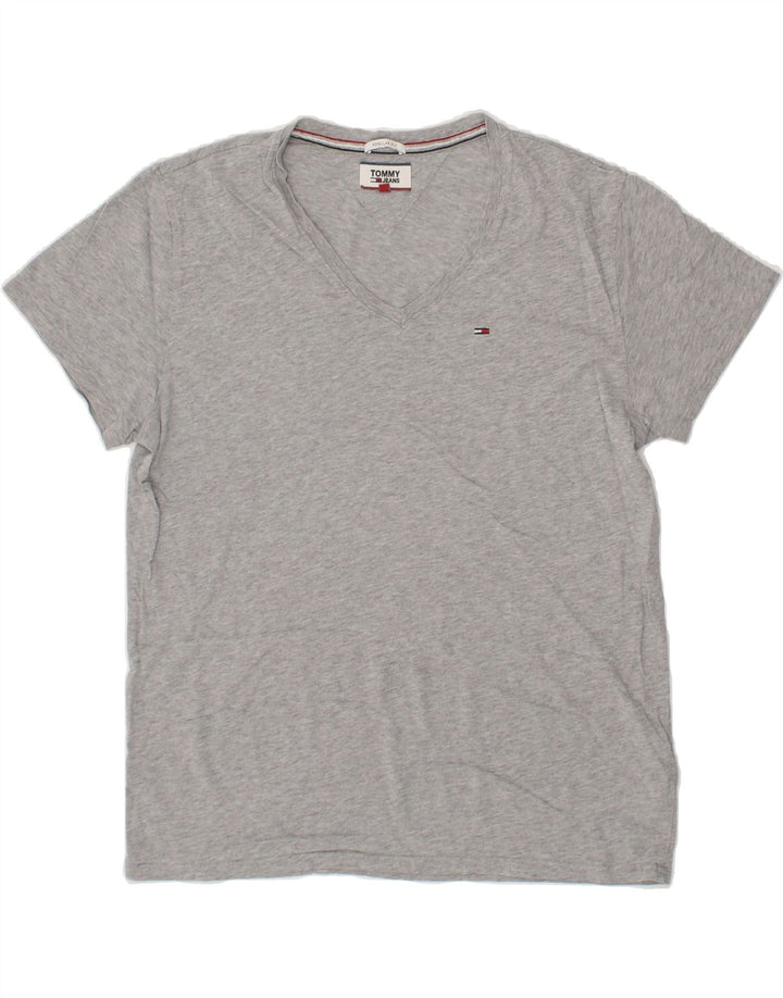 TOMMY HILFIGER Mens T-Shirt Top Medium Grey Vintage Tommy Hilfiger and Second-Hand Tommy Hilfiger from Messina Hembry 