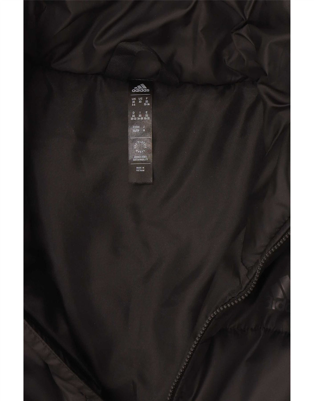 Adidas ženska kratka podstavljena jakna UK 4/6 XS crna