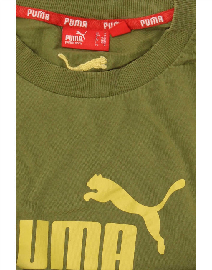 Puma muška majica s grafičkim motivima, srednje zelena