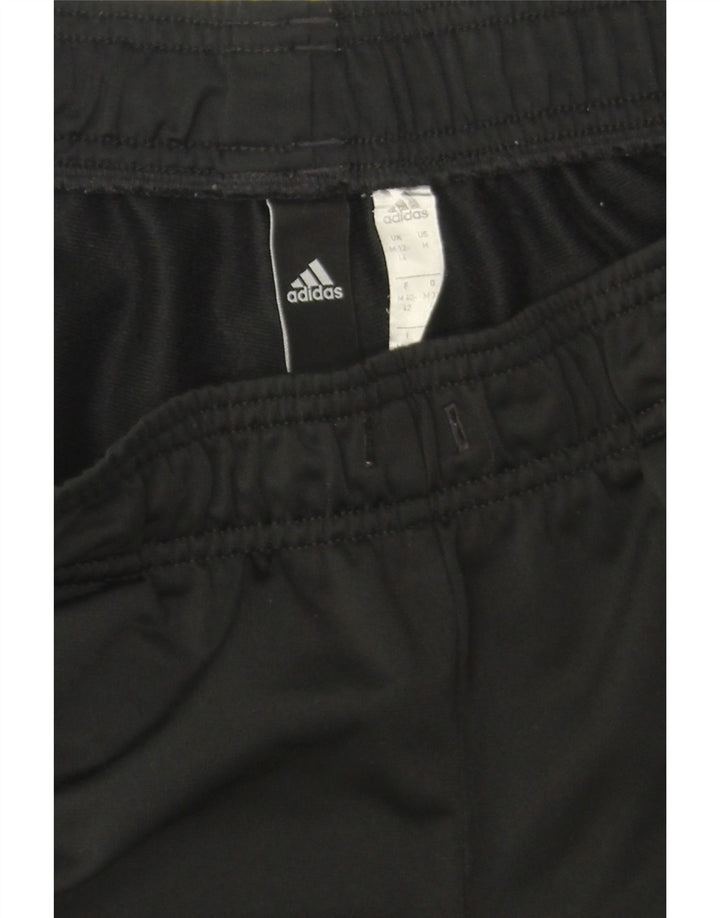 ADIDAS Womens Tracksuit Trousers Joggers UK 12/14 Medium  Black Polyester Vintage Adidas and Second-Hand Adidas from Messina Hembry 