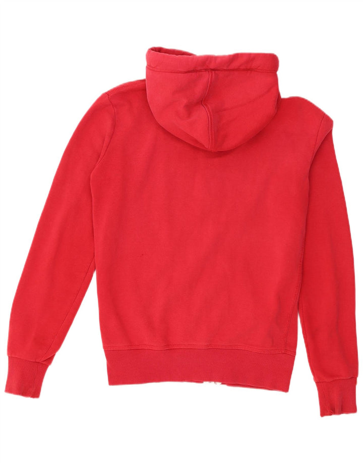 Superdry muški pulover s kapuljačom na patentni zatvarač Mali crveni pamuk