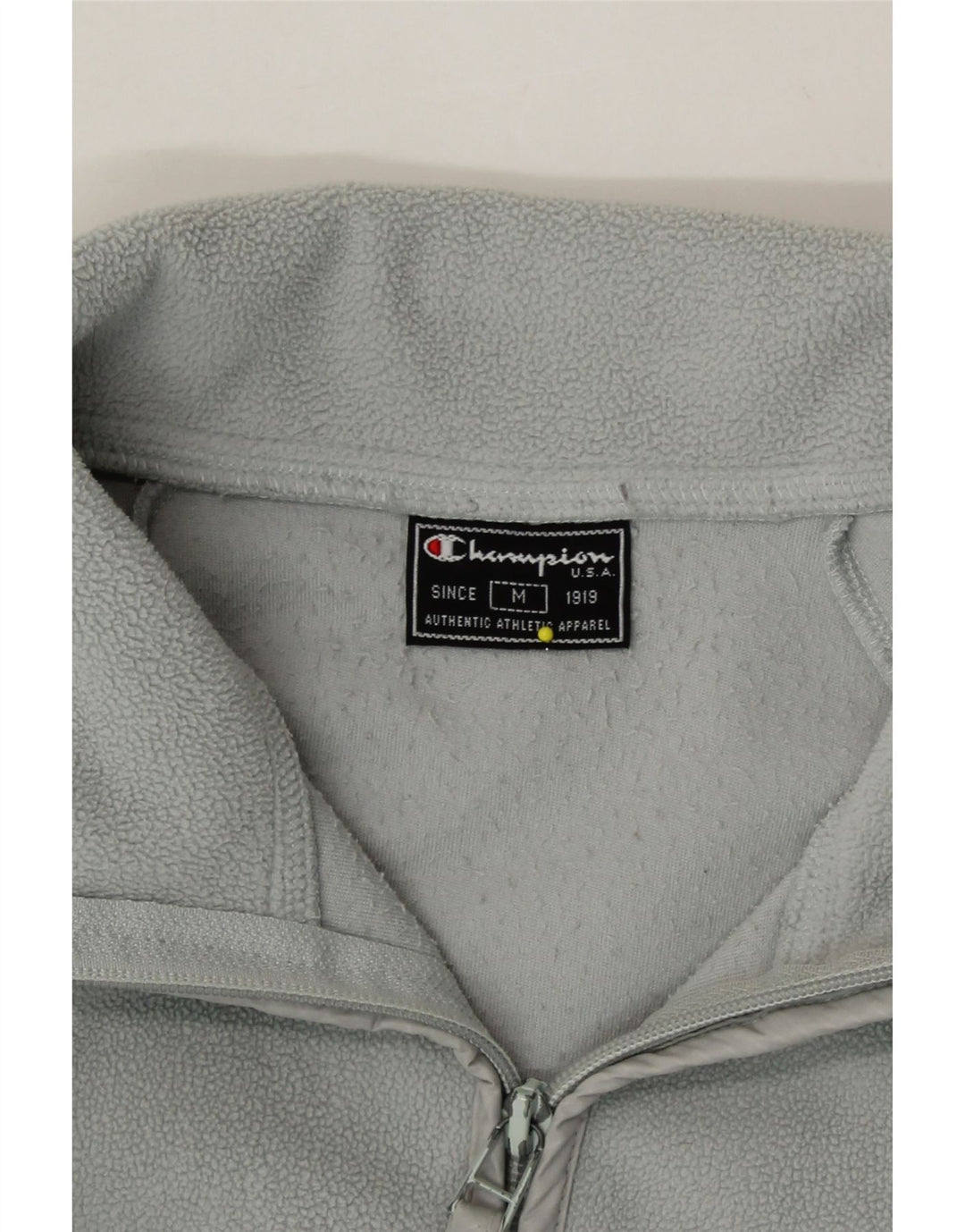 CHAMPION Womens Fleece Jacket UK 14 Medium Grey Cotton Vintage Champion and Second-Hand Champion from Messina Hembry 