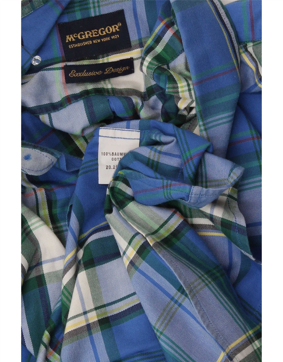 McGregor muška košulja Medium Blue Check Cotton