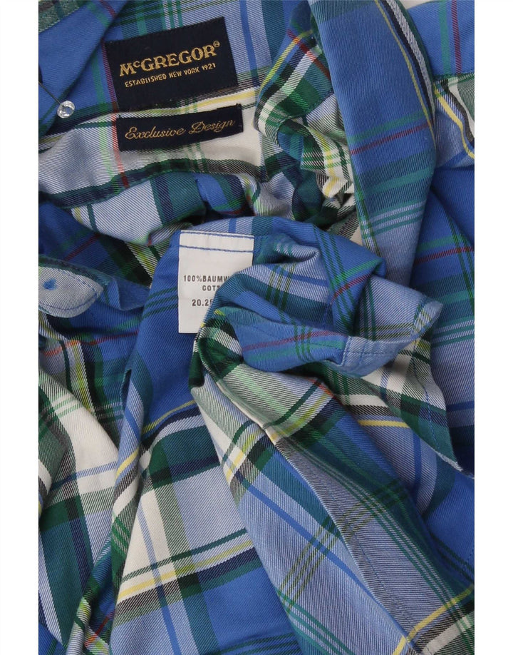 McGregor muška košulja Medium Blue Check Cotton