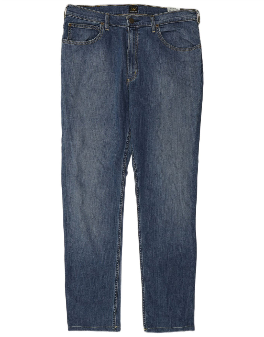 Lee Mens Brooklyn Straight Jeans W36 L32 Plavi pamuk