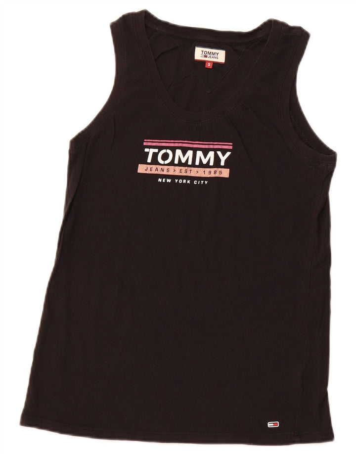 TOMMY HILFIGER Ženski grafički prsluk UK 8 Small Black