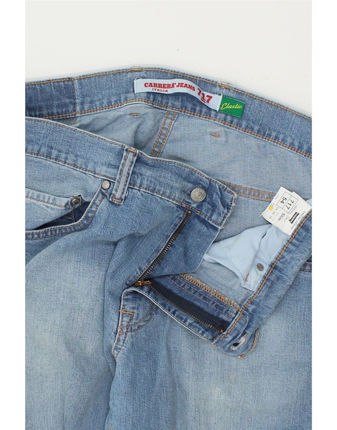 CARRERA Mens 717 Slim Jeans IT 54 2XL W42 L31  Blue Polyester Vintage Carrera and Second-Hand Carrera from Messina Hembry 