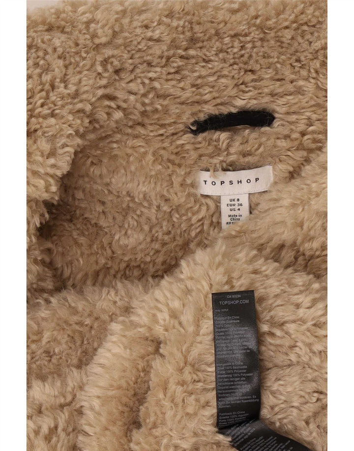 Topshop velika ženska jakna od samta UK 8, mala crna boja