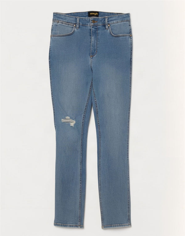 Wrangler ženske uske traperice Strangler, W31 L30, plavi pamuk