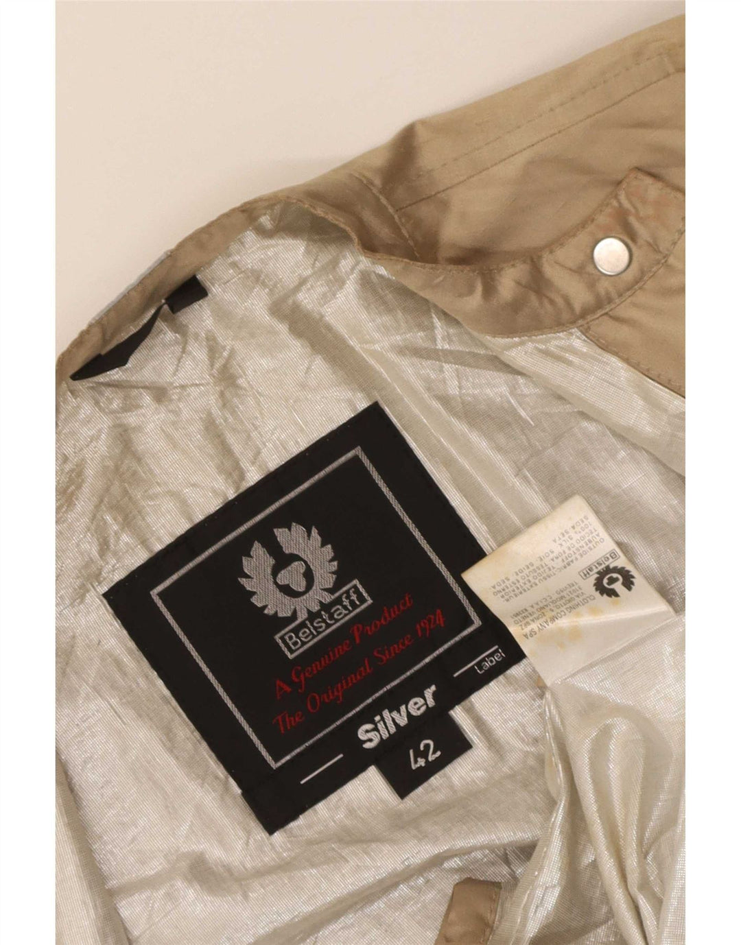 Belstaff ženska jakna IT 42 srednje bež svile