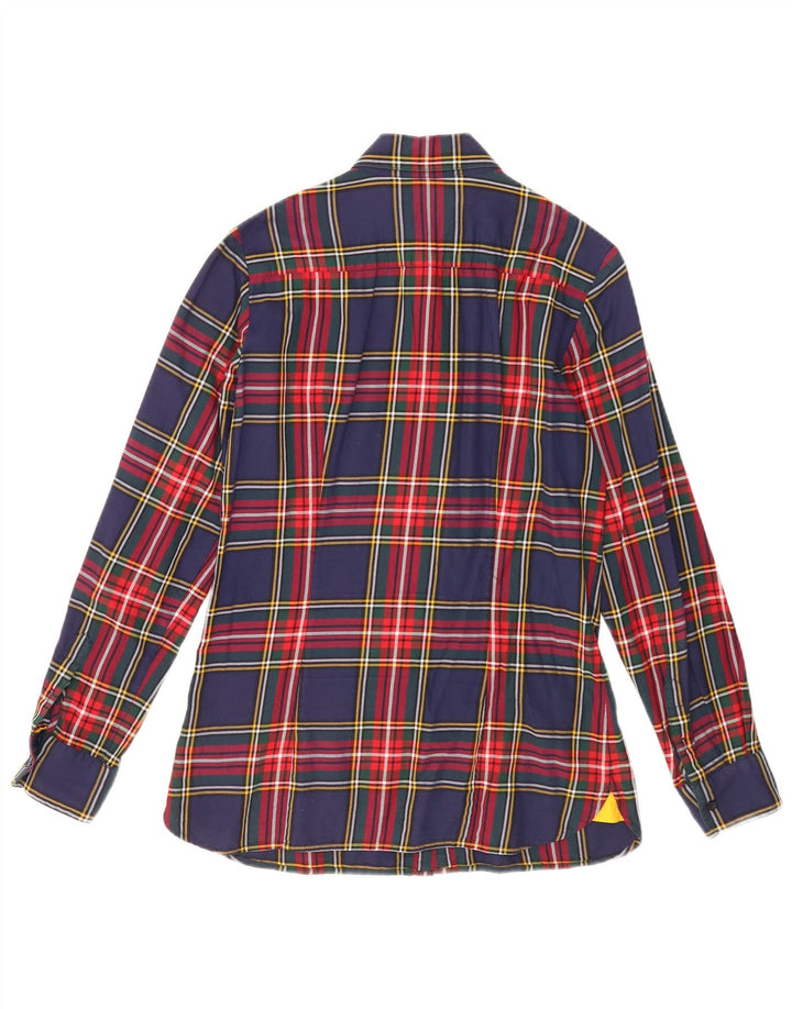 Tommy Hilfiger ženska košulja od flanela US 8 Srednje tamnoplava karirana pamuk