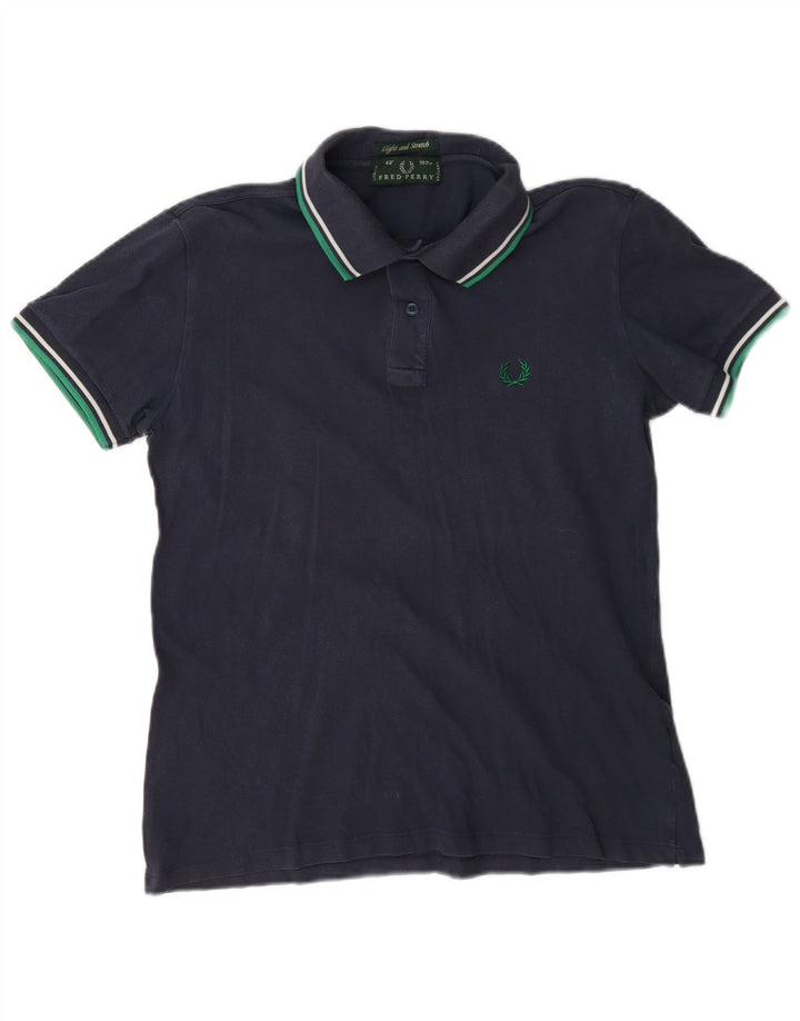 Fred Perry muška lagana i rastezljiva polo majica Srednje tamnoplavi pamuk