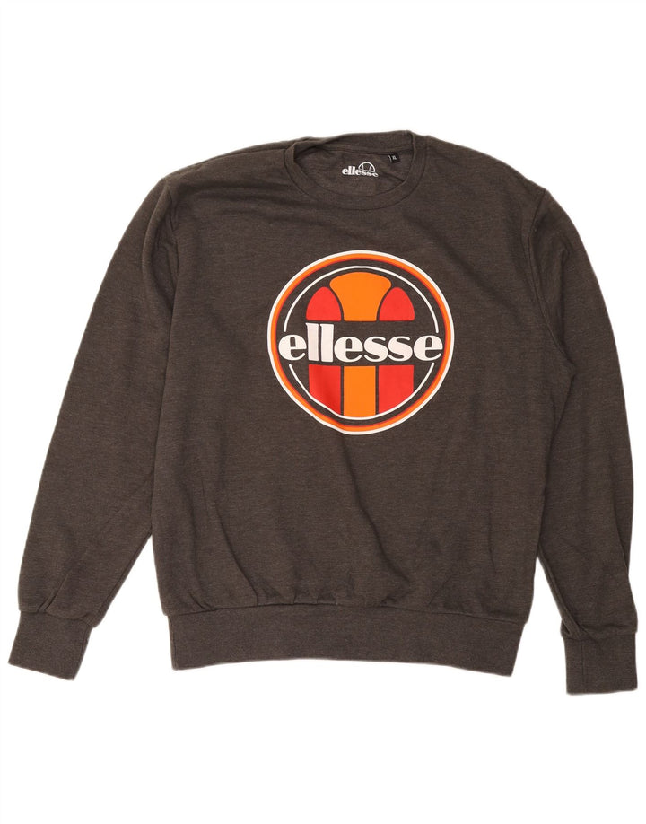 ELLESSE Muški džemper XL Graphic Sweatshirt sivi pamuk