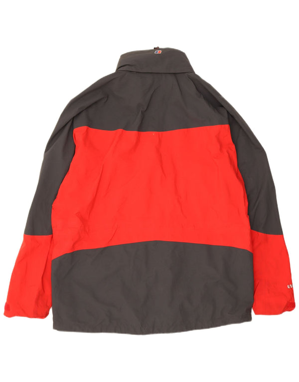 Berghaus muška kišna jakna s kapuljačom UK 44 2XL crvena poliamidna boja