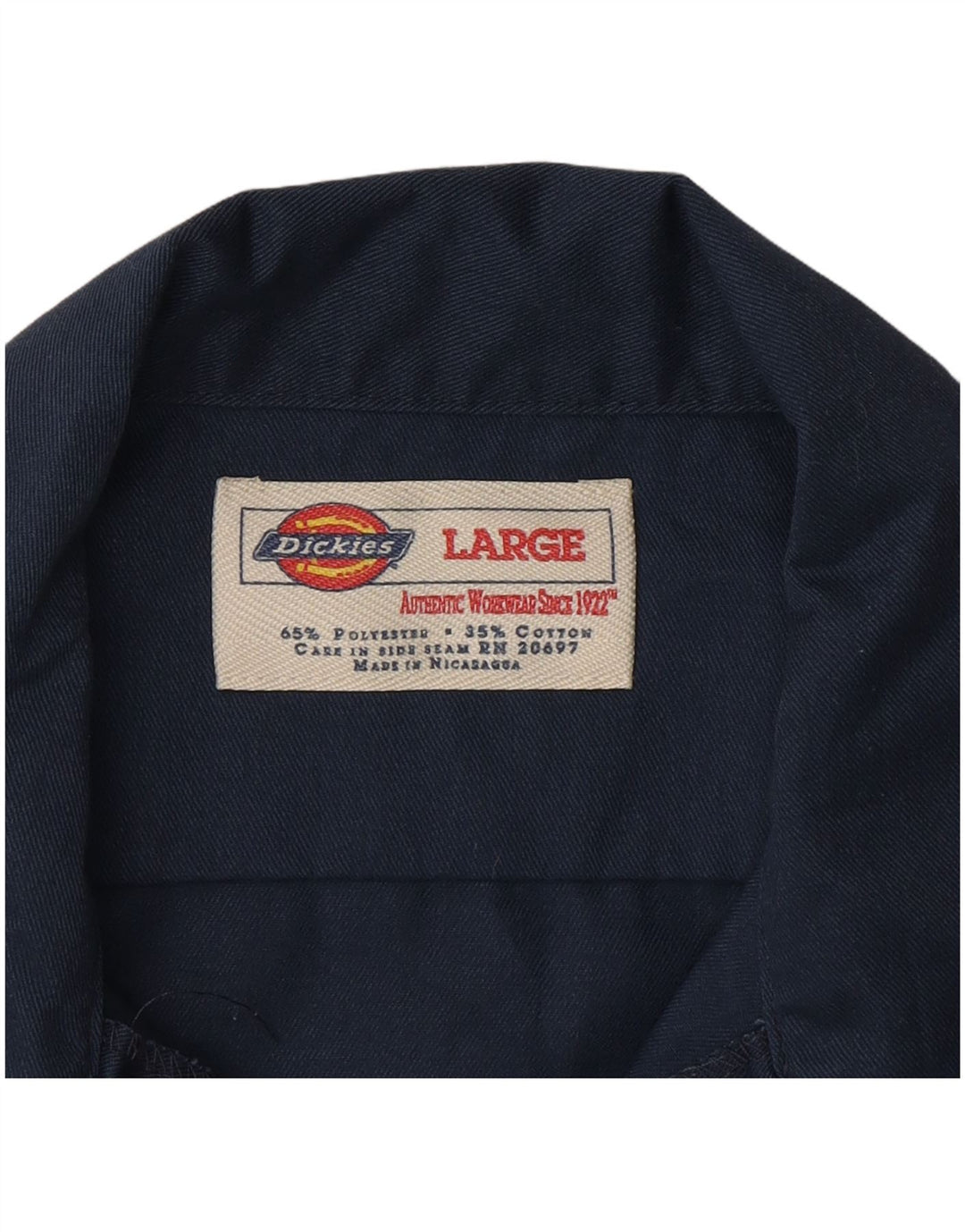 Dickies muška košulja kratkih rukava, veliki tamnoplavi poliester