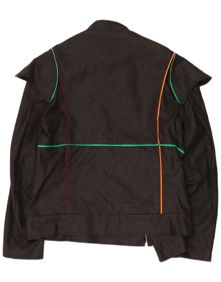 Vintage muška bomber jakna UK 38 srednje crne pruge