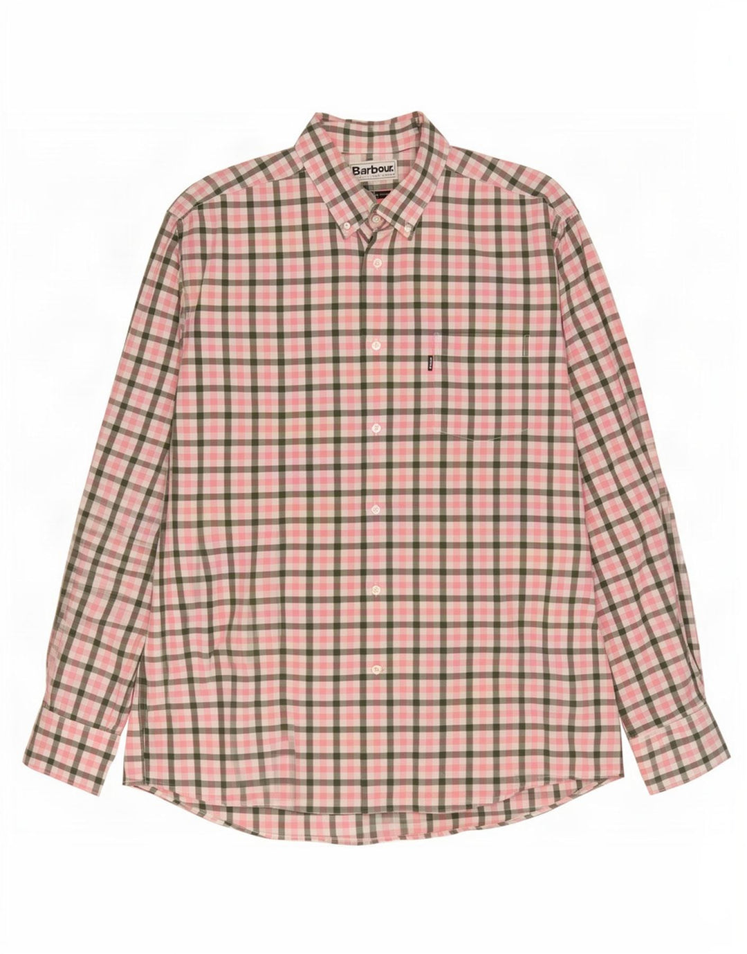 Barbour muška majica standardnog kroja Large Pink Gingham