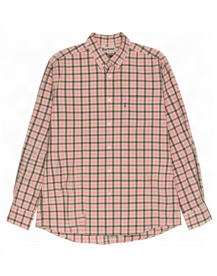 Barbour muška majica standardnog kroja Large Pink Gingham