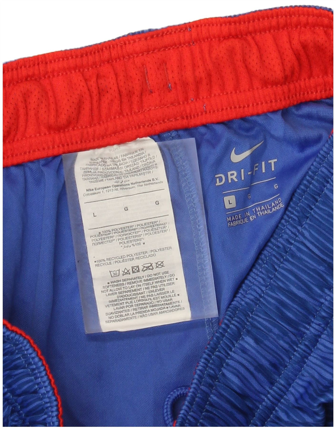 Nike muške sportske kratke hlače Dri Fit s apstraktnim uzorkom velike plave boje