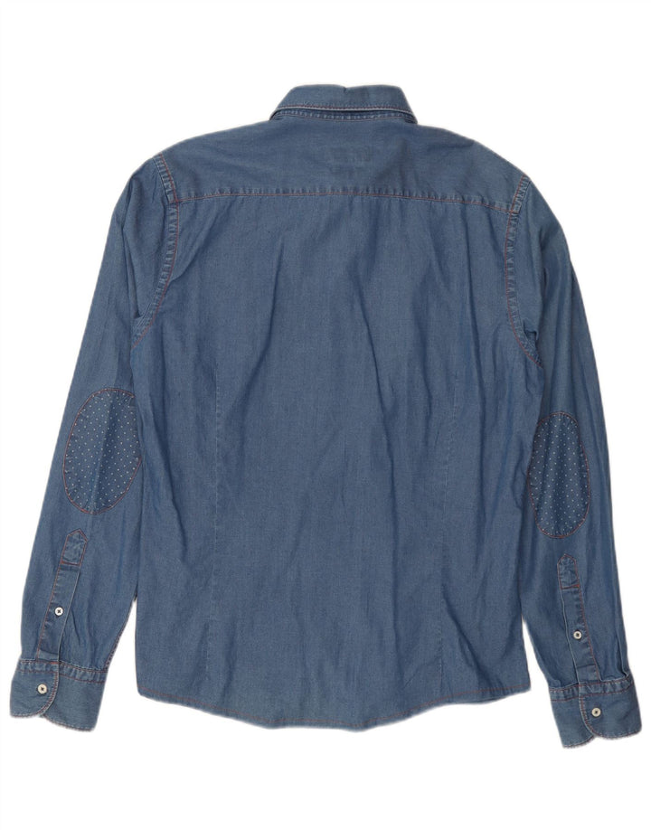 MASSIMO DUTTI Muška traper košulja Srednje plava