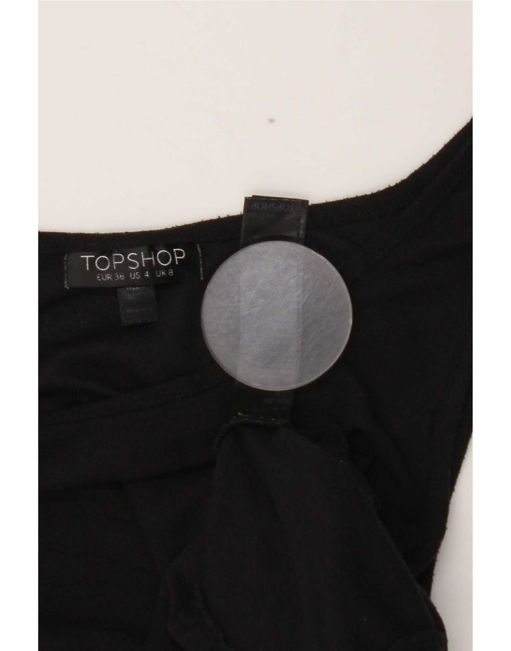 Topshop ženski prsluk UK 8 mali crni poliester