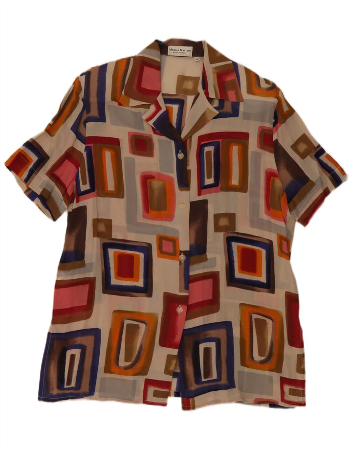 Mirella Matteini Ženska košulja Bluza IT 46 Large Multicolored Geometric
