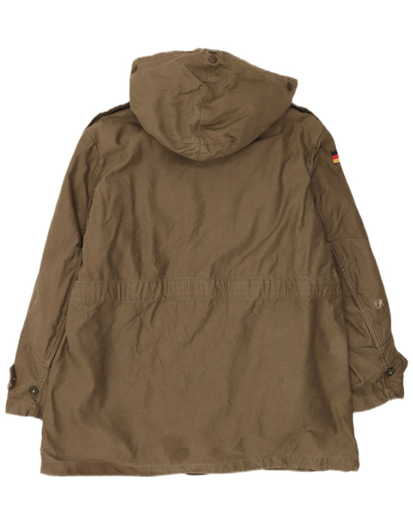 Vintage muška vojna parka jakna s kapuljačom UK 40 Large kaki