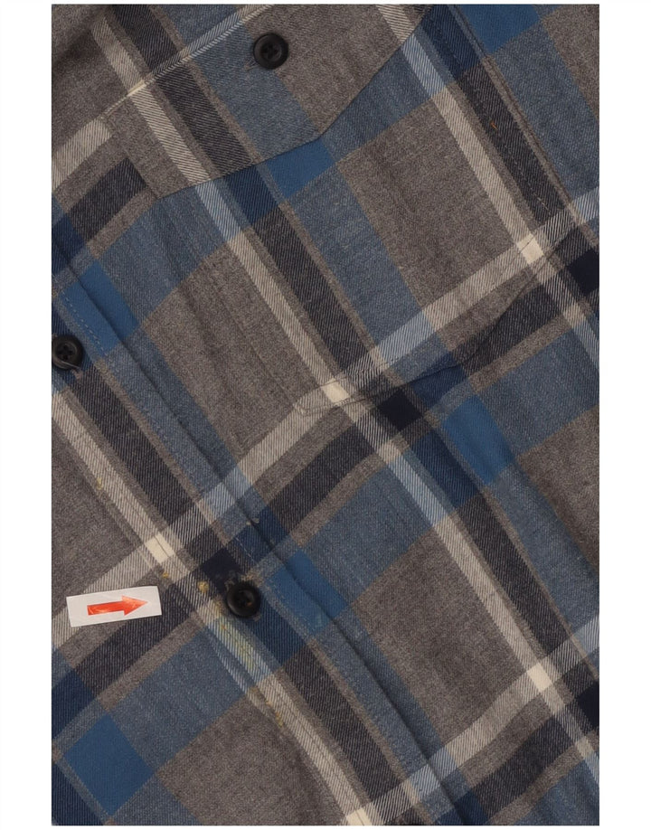 L.L.Bean muška flanelska košulja XL sivi karirani pamuk