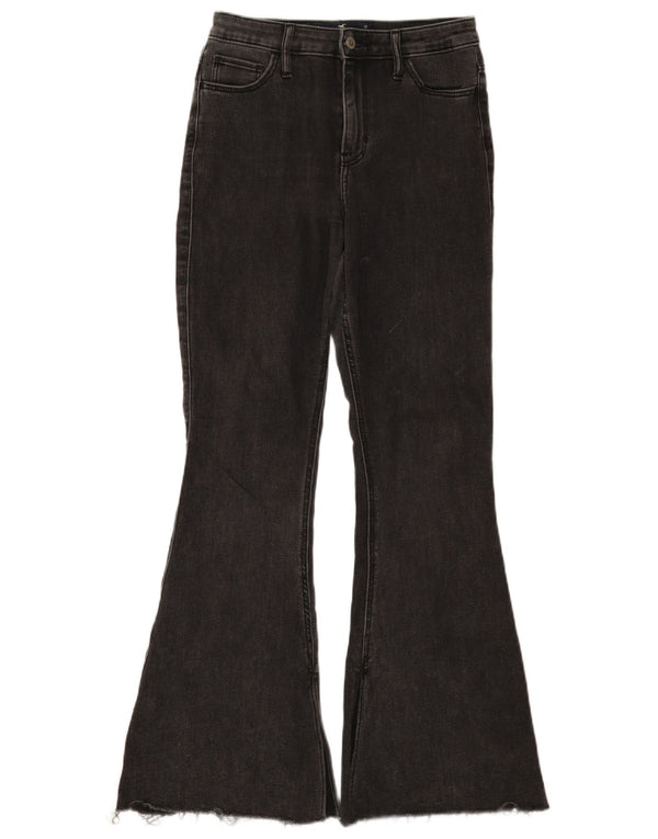 Hollister ženske lepršave traperice visokog rasta W27 L31 crni pamuk