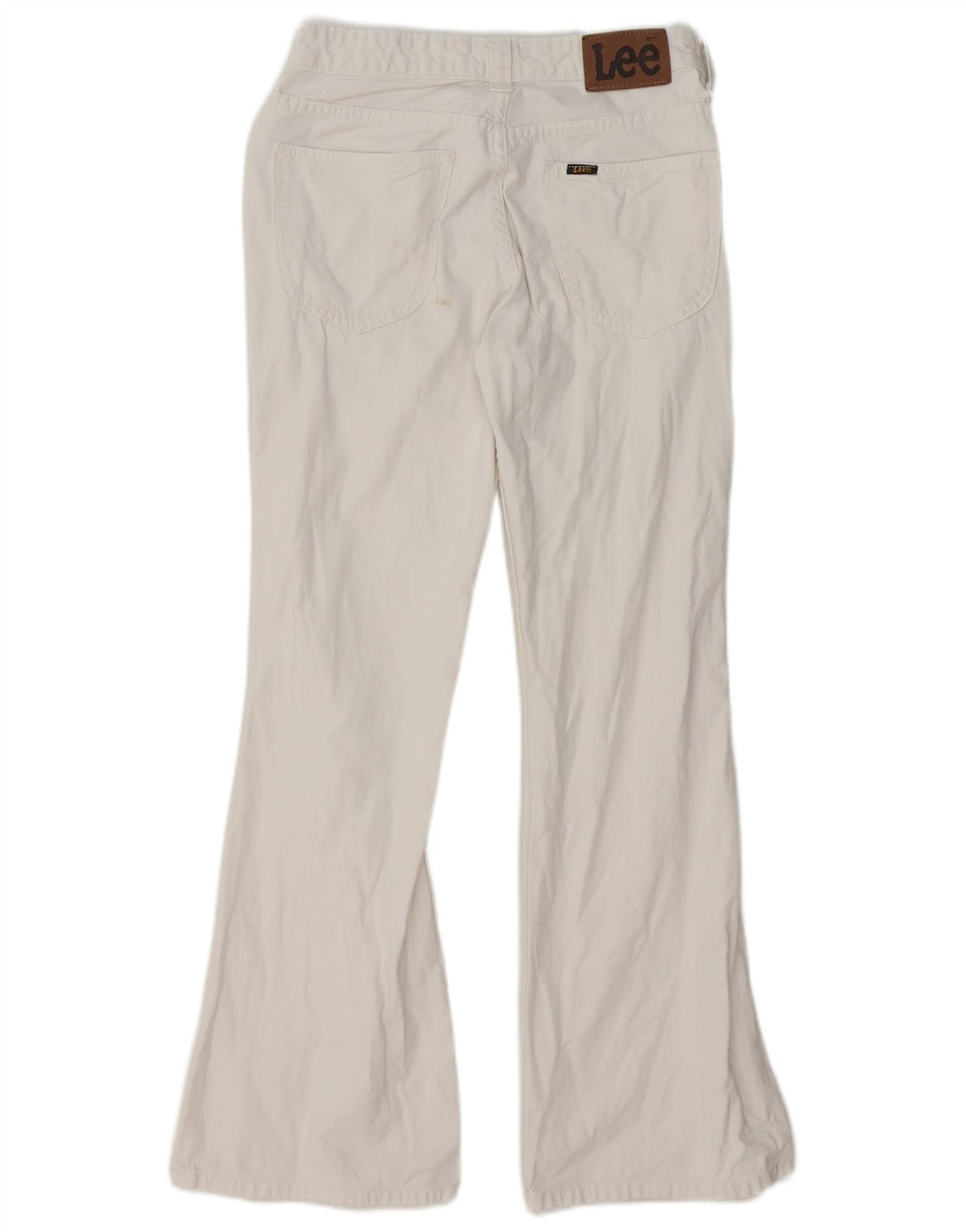 Lee ženske lepršave traperice US 12 Large W31 L29 bijeli pamuk