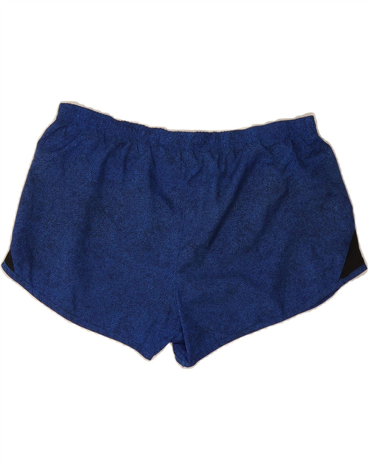 NIKE Womens Sport Shorts UK 16 Large  Blue Colourblock Polyester Vintage Nike and Second-Hand Nike from Messina Hembry 