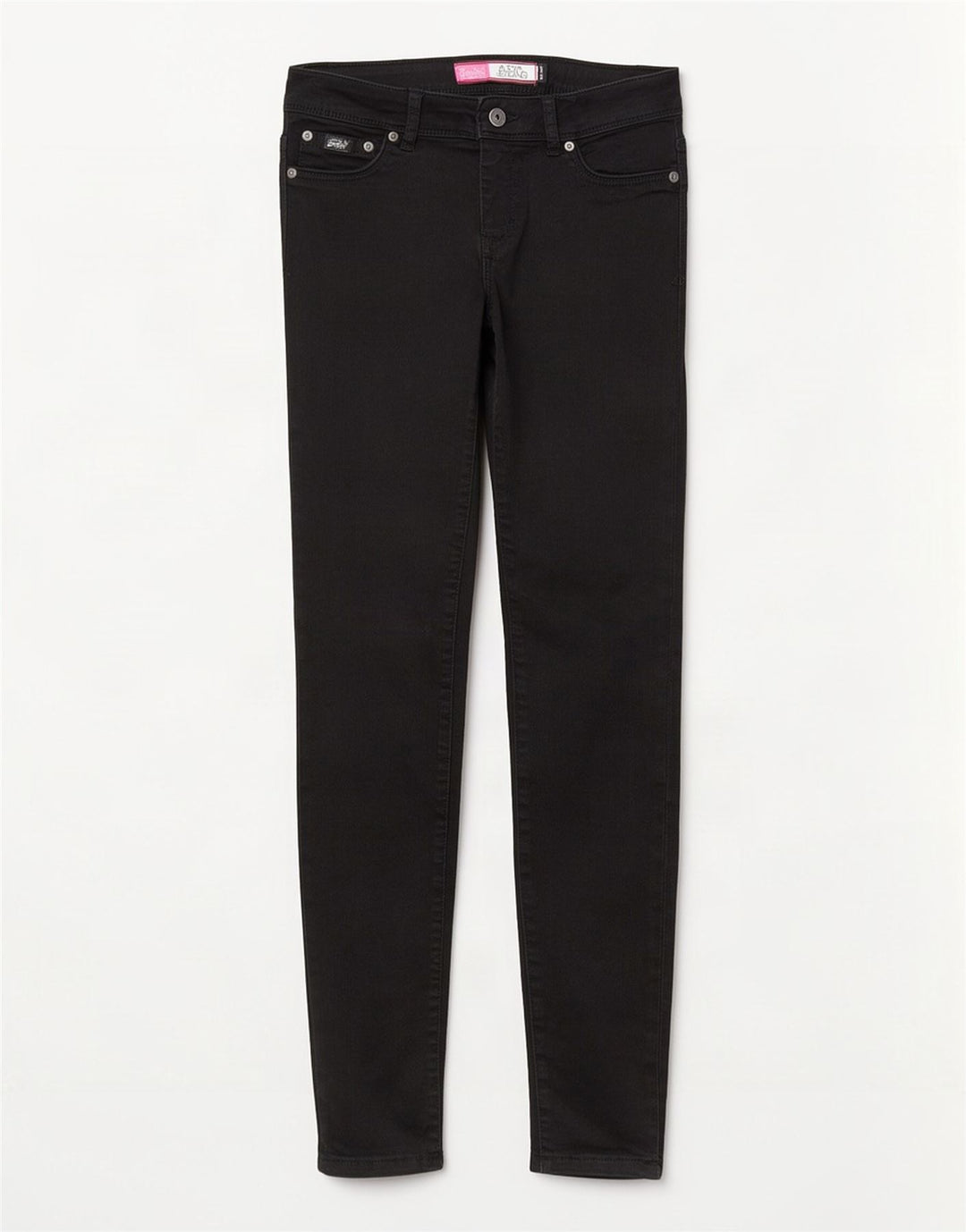 Superdry ženske traperice Alexia Jegging W28 L32 crni pamuk