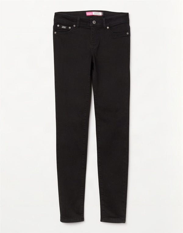 Superdry ženske traperice Alexia Jegging W28 L32 crni pamuk