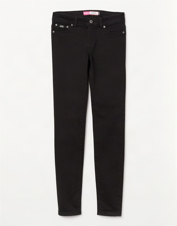 Superdry ženske traperice Alexia Jegging W28 L32 crni pamuk