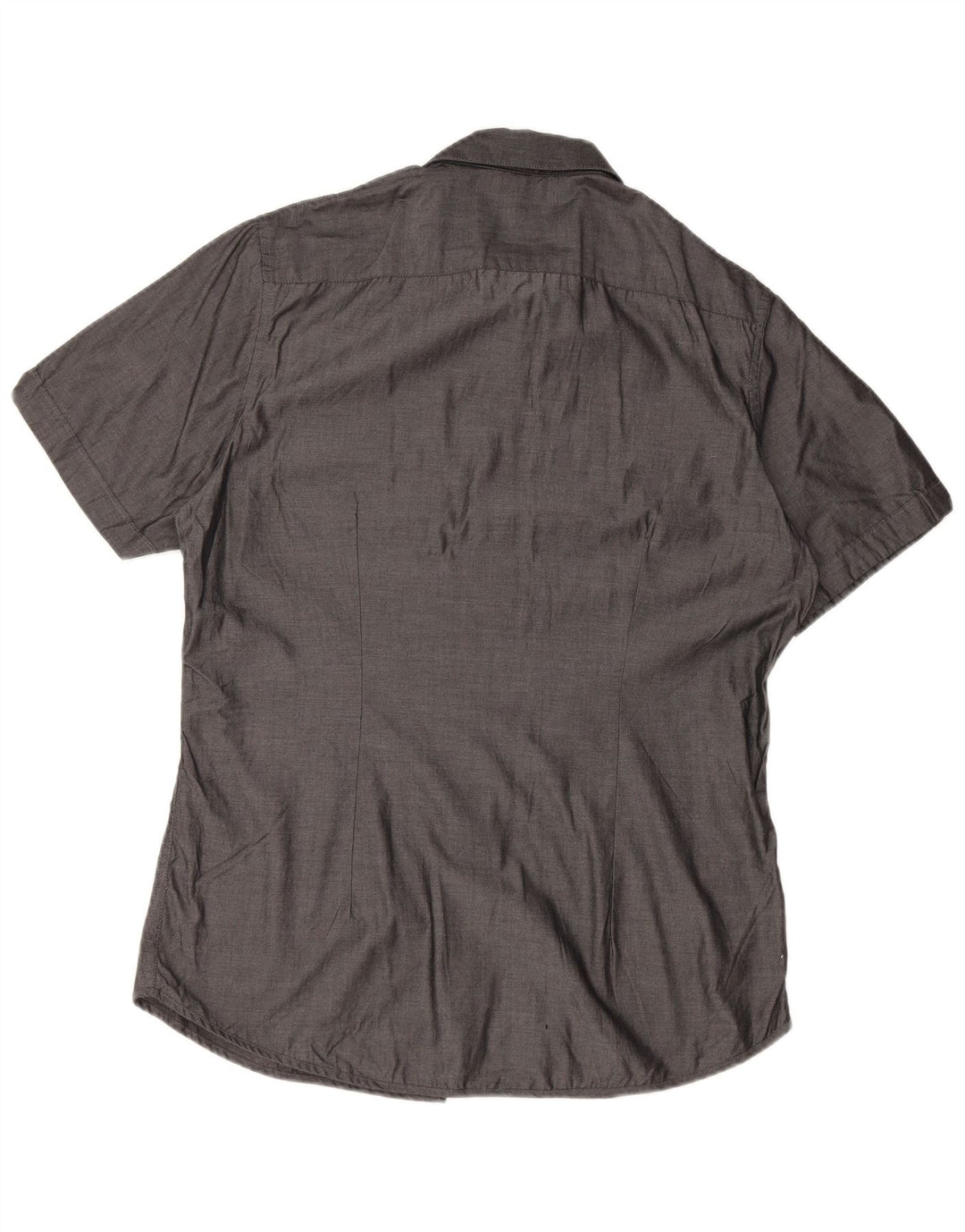 CALVIN KLEIN Muška uska košulja kratkih rukava, veliki sivi pamuk