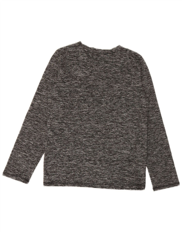 PUMA majica dugih rukava s grafikom za dječake 8-9 godina, mala siva poliester