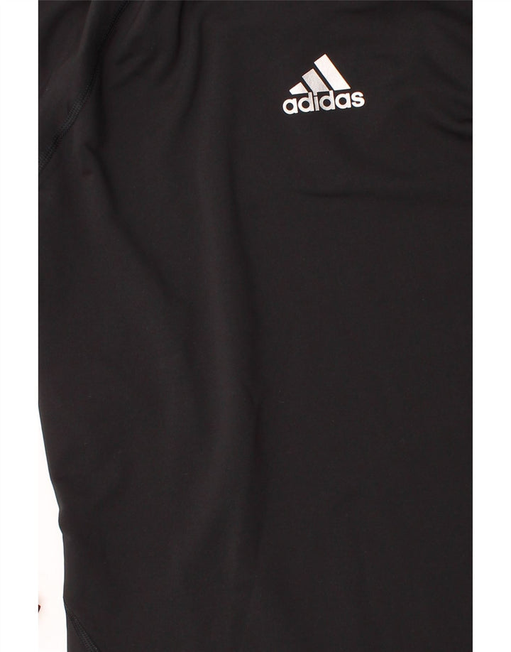 ADIDAS Womens Top Long Sleeve UK 12 Medium Black Vintage Adidas and Second-Hand Adidas from Messina Hembry 