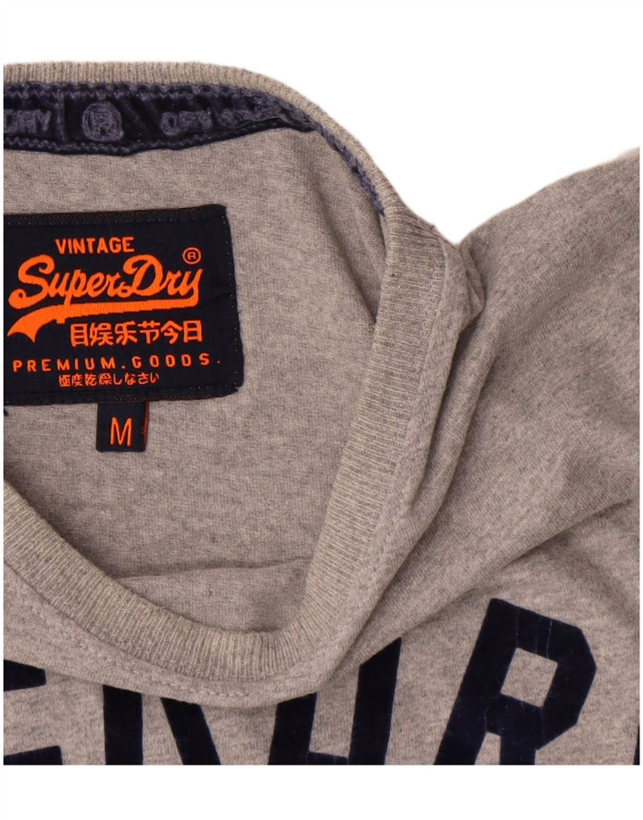 Superdry muška grafička majica kratkih rukava srednje sivi pamuk